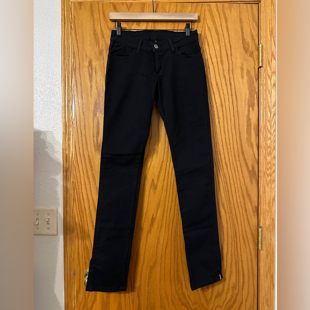 Ksubi Super Skinny Zip Womens Black Jeans - NWT - Size 28 Zip at Ankle